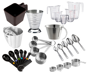 Winco MCP-4P 4-Piece Set Includes: 1/4 Measuring Cup Set